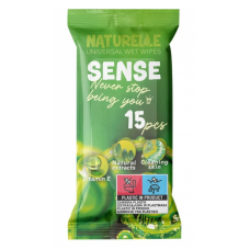 Серветки вологі NATURELLE  15шт. Sense