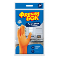 Рукавички гумові Фрекен БОК унів. помаранчеві M (середні)