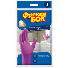 Рукавички гумові Фрекен БОК унів. рожеві  S (малі)