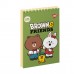 Блокнот YES А7 на гориз. спір. 80арк. Line Friends 151968 /151968/