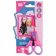 Ножиці дитячі YES 480438 13см Barbie, з принтом на лезі /480438/