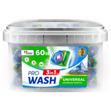 Засіб для прання капсули Pro WASH  60шт Альпійська свіжість