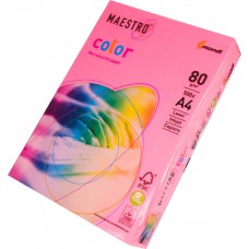 Папір кольоровий 80г/м, А4 неон рожев. 500арк. Maestro Color Neopi