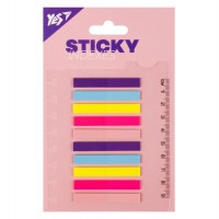 Стікер-закладки YES 50х7мм 10х20арк. 170421 пластикові, Fusion (24) /170421/