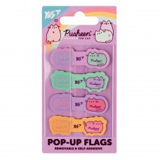 Стікер-закладки YES 4х20арк. 170426 пластикові, Pusheen (24) /170426/