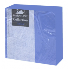 Серветки паперові стол. HARMONY 20шт. Colour Collection 059C33-3, 3-шара, небесно-блакитні