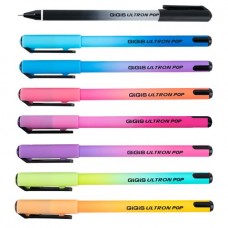 Ручка кулькова Unimax UX-152-02 Gigis Ultron Pop 2х 0,7мм, синя (12) /UX-152-02/