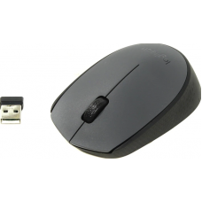 Мишка LOGITECH оптична M170 USB чорно-сіра, бездротова /910-004642/