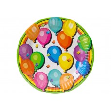 Тарілки паперові MAXI 44355 ф17,78см, (6шт.в уп.) Balloons /MX44355/