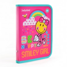 Папка для зошитів пласт. на блискавці B5 Smiley World(pink)