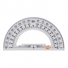 Транспортир пласт. YES 370187 180гр, прозорий (48) /370187/