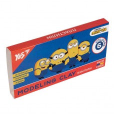 Пластилін YES Minions 6 кольорів 120 г