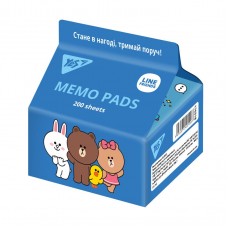 Папір для записів YES Tetra Pak Line Friends 200 арк., 7*7,5см