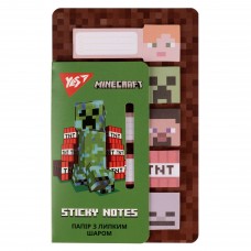 Папір з липким шаром YES Minecraft в наборі 100 аркушів (5х20)