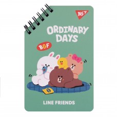 Блокнот YES 95х145 мм, 60 арк., подв. cпіраль Line Friends