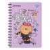 Блокнот YES А5, 80 арк., подв. cпіраль з гумкою Line Friends Choco