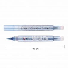 Маркер акварельний SANTI Glitter Brush, пензель, 05, ніжно-блакитний