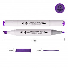 Маркер спиртовий SANTI Professional SA-75 темно-фіолетовий