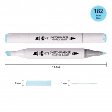 Маркер спиртовий SANTI Professional SA-182 морозний синій