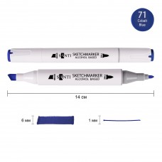Маркер спиртовий SANTI Professional SA-71 синій кобальт