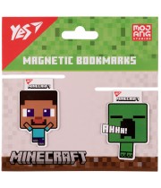 Закладинки для книг магнітні YES 708101 Minecraft Creeper (2шт) /708101/