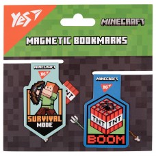 Закладки магнітні Yes Minecraft Steve, 2шт