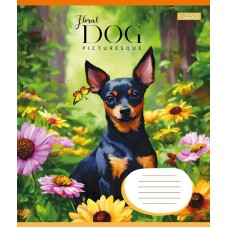Зошит  24арк. = 1BЕРЕСНЯ 767027 Floral dog (20) /767027/