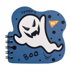 Блокнот YES А7/24 подв. спіраль "Spooky", фігурний