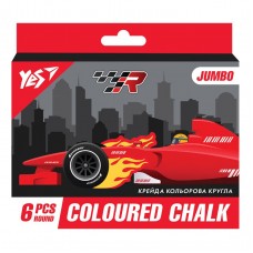 Крейда кольорова YES Race legend, 6 шт, JUMBO