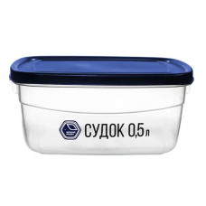 Судок д/харч. продуктів Народний продукт №89 0,5л квадратний /2788/