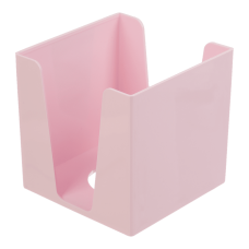 Бокс для паперу пластик.BUROMAX PASTEL 6360-10 90х90х90 рожевий (6) /BM.6360-10/