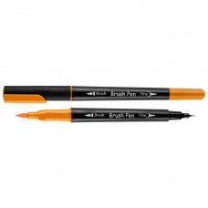 Маркер акварельний SANTI Brush Pen SW-04 помаранчевий двосторонній