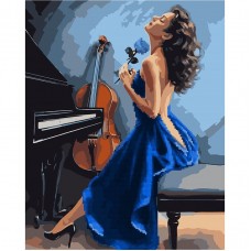 Картина за номерами з алмазною мозаїкою SANTI Гармонія музики, 40*50 см.