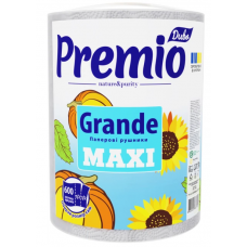 Рушники паперові ДИВО Premio Grande MAXI 1шт. 2-шар. 600арк. білий, d190мм (6)