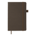 Блокнот BUROMAX 125*195мм 96арк. TWEED 291163-09 штучна шкіра, сірий, на гумці (клітинка) /BM.291163-09/