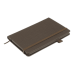 Блокнот BUROMAX 125*195мм 96арк. TWEED 291163-09 штучна шкіра, сірий, на гумці (клітинка) /BM.291163-09/