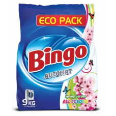 Пральний порошок BINGO автомат 9кг Весняний сад (д/кольорових речей)