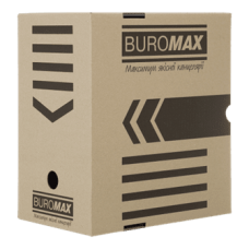 Бокс архівний картонний 20см BUROMAX 3263-34 крафт /BM.3263-34/