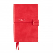 Щоденник датований 2025 Leo Planner 12х20см Glory 252510 червоний /252510/