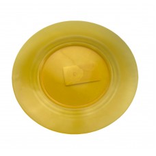 Тарілка пластик. 175мм багаторазова, прозора зелена