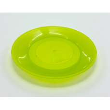 Тарілка пластик. 230мм багаторазова, прозора зелена