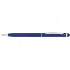 Ручка кулькова авт. ECONOMIX 10308-24 Stylus 0,7мм синя, метал. корпус т.-синій (50) /E10308-24/