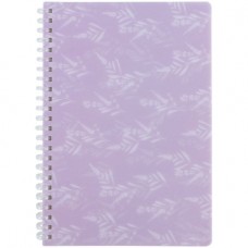 Блокнот AXENT A5 на спір. пласт. обкл.  80арк. 8033-1-A Lavender 1 /8033-1-A/