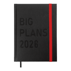 Щоденник датований 2026 BUROMAX А5 PLANS 21122-01 чорний /BM.21122-01/