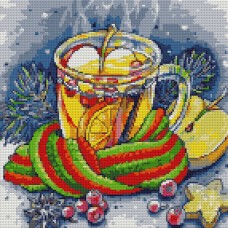 Алмазна мозаїка SANTI 954719 "Ароматний чай" 40*40см, на підрамнику /954719/