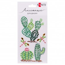 Аплікація SANTI 742536 "Trendy Cactus" 9.5х15см зі страз самоклеючих /742536/