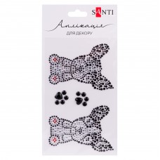 Аплікація SANTI 742988 "Puppies" 9,5х15,5см зі страз самоклеючих /742988/