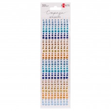 Стрази SANTI 743002 Colour mix блакитні, жовті, самоклеючі (351шт.) /743002/