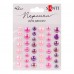 Стрази SANTI 743007 Beads бузкові, самоклеючі (42шт.) /743007/