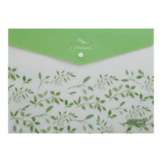 Папка на кнопці А4 BUROMAX 3968-12 ARABESKI біла (12) /BM.3968-12/
